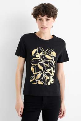 T-shirt - regular fit - glanseffect