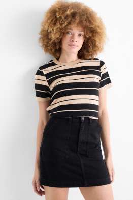 Camiseta básica - slim fit - de rayas