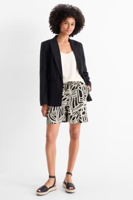 Short - high waist - met patroon