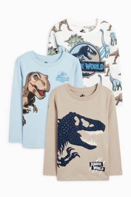 Confezione da 3 - Jurassic World - maglia a maniche lunghe