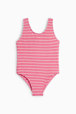 Badpak - LYCRA® XTRA LIFE™ - gestreept - met structuur