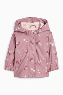 Kirsche - Baby-Regenjacke mit Kapuze - wasserdicht