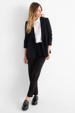 Stoffhose - High Waist - Tapered Fit