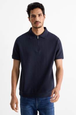 Poloshirt - met structuur