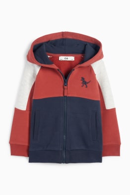 Dino - sweatvest met capuchon