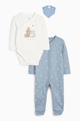Bärchen, Mond und Sternchen - Erstlings-Set - 3 teilig