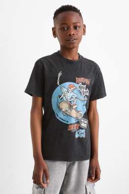 Skelet op skateboard - T-shirt