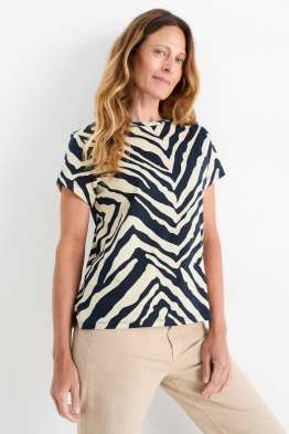 Basic T-shirt - regular fit - met patroon