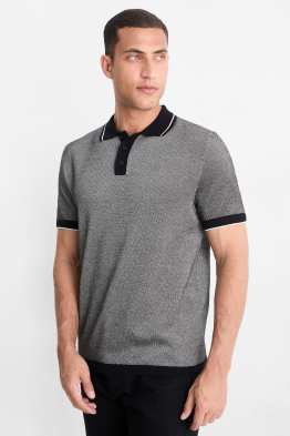 Strick-Poloshirt