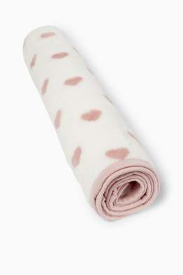 Cuoricini - coperta per neonati - 100 x 85 cm