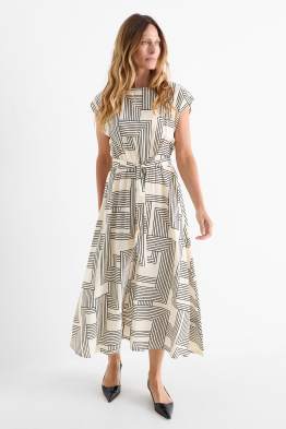 Fit & flare-jurk - met patroon