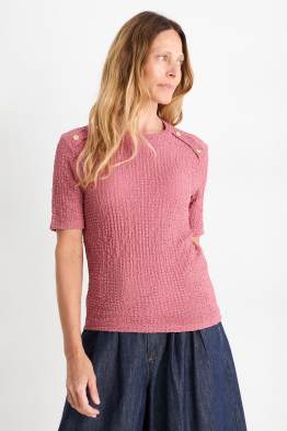Camiseta - regular fit - con textura