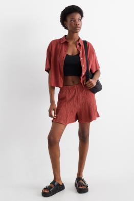 Shorts - High Waist - strukturiert