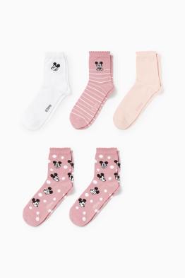 Multipack 5er - Socken mit Motiv - Micky Maus