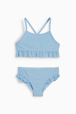 Bikini - LYCRA® XTRA LIFE™ - w paski - z fakturą