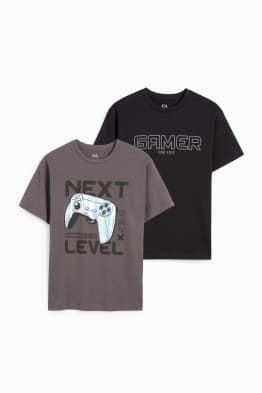 Multipack 2er - Gaming - Kurzarmshirt