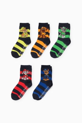 Multipack 7er - PAW Patrol - Socken mit Motiv - gestreift