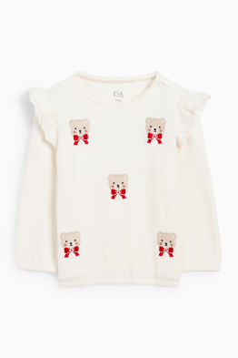 Bärchen - Baby-Sweatshirt - gerippt
