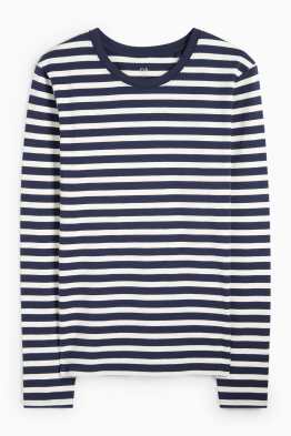 Basic long sleeve top - striped