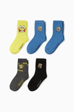 Confezione da 5 - SpongeBob - calze da tennis