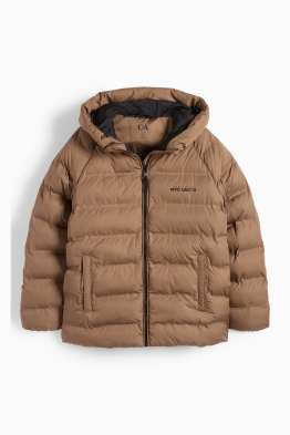 Steppjacke mit Kapuze - wasserabweisend