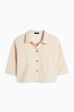 Blusa - tessuto tramato