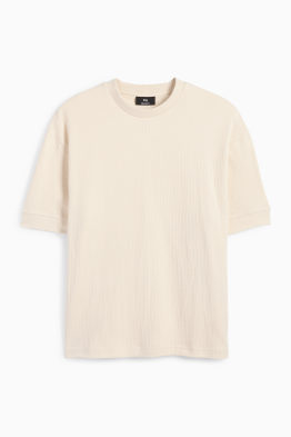 T-Shirt - Relaxed Fit - strukturiert
