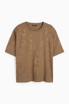T-shirt con strass - regular fit