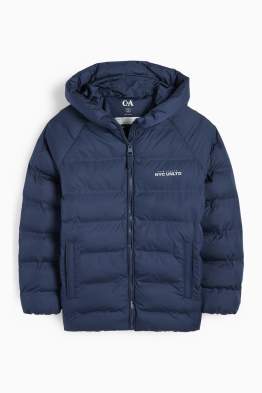 Steppjacke mit Kapuze - wasserabweisend