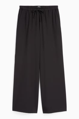 Stoffhose - Mid Waist - Wide Leg