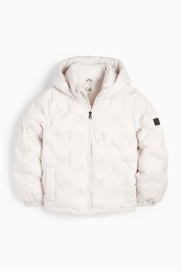 Gewatteerde jas met capuchon