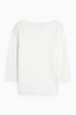 Plissé-longsleeve