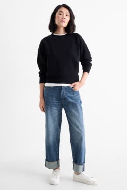 Relaxed jeans - mid waist - LYCRA®