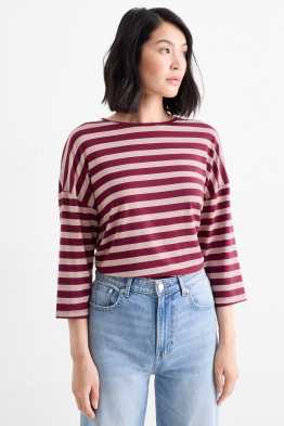 Basic longsleeve - gestreept