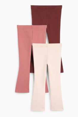 Lot de 3 - leggings chauds de coupe évasée