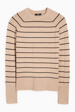 Pull à fine maille - à rayures