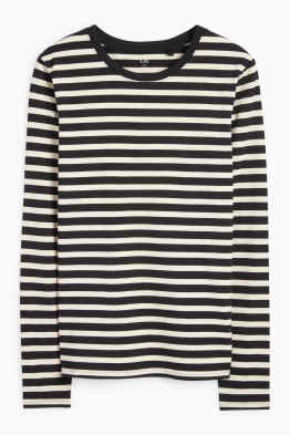 Basic longsleeve - gestreept