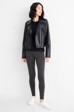 Basic-Leggings - gemustert
