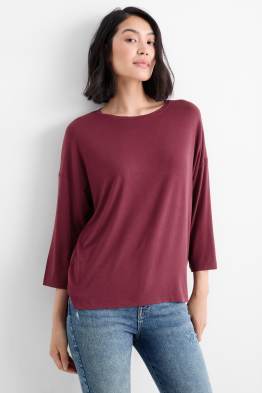 Basic-Langarmshirt