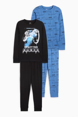 Lot de 2 - jeux vidéo - pyjamas - 4 pièces