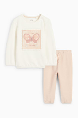 Motiv motýla - outfit pro miminka - 2dílný