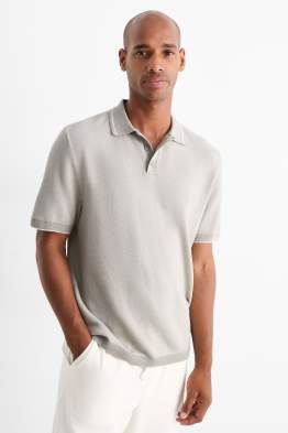 Strick-Poloshirt