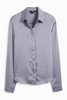 Satin-Bluse