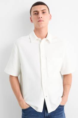 Overhemd - relaxed fit - kent - geribd