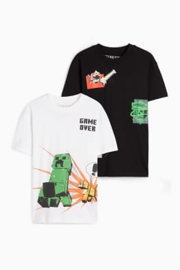 Multipack of 2 - Minecraft - short sleeve T-shirt