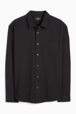 Hemd - Relaxed Fit - Kent - strukturiert