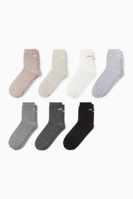 Multipack 7er - Socken mit Motiv - Wochentage