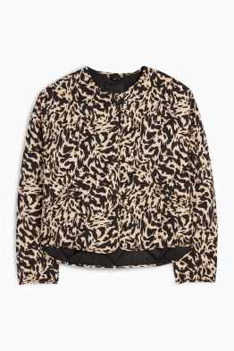 Steppjacke - Leo-Print