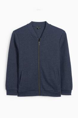Sweatjacke - strukturiert