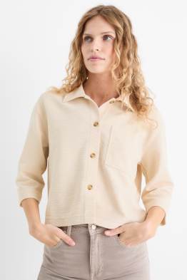 Blusa - tessuto tramato